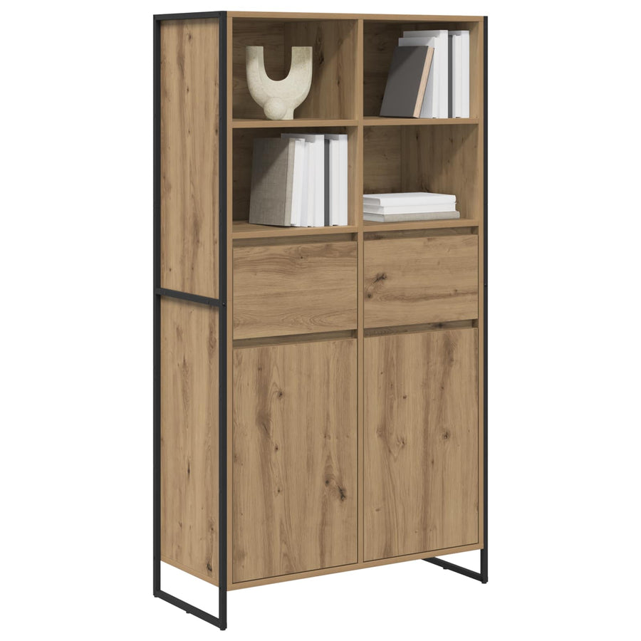 Dressoir met lade 2 pcs Ambachtelijk eiken 81 x 36 x 150.5 cm