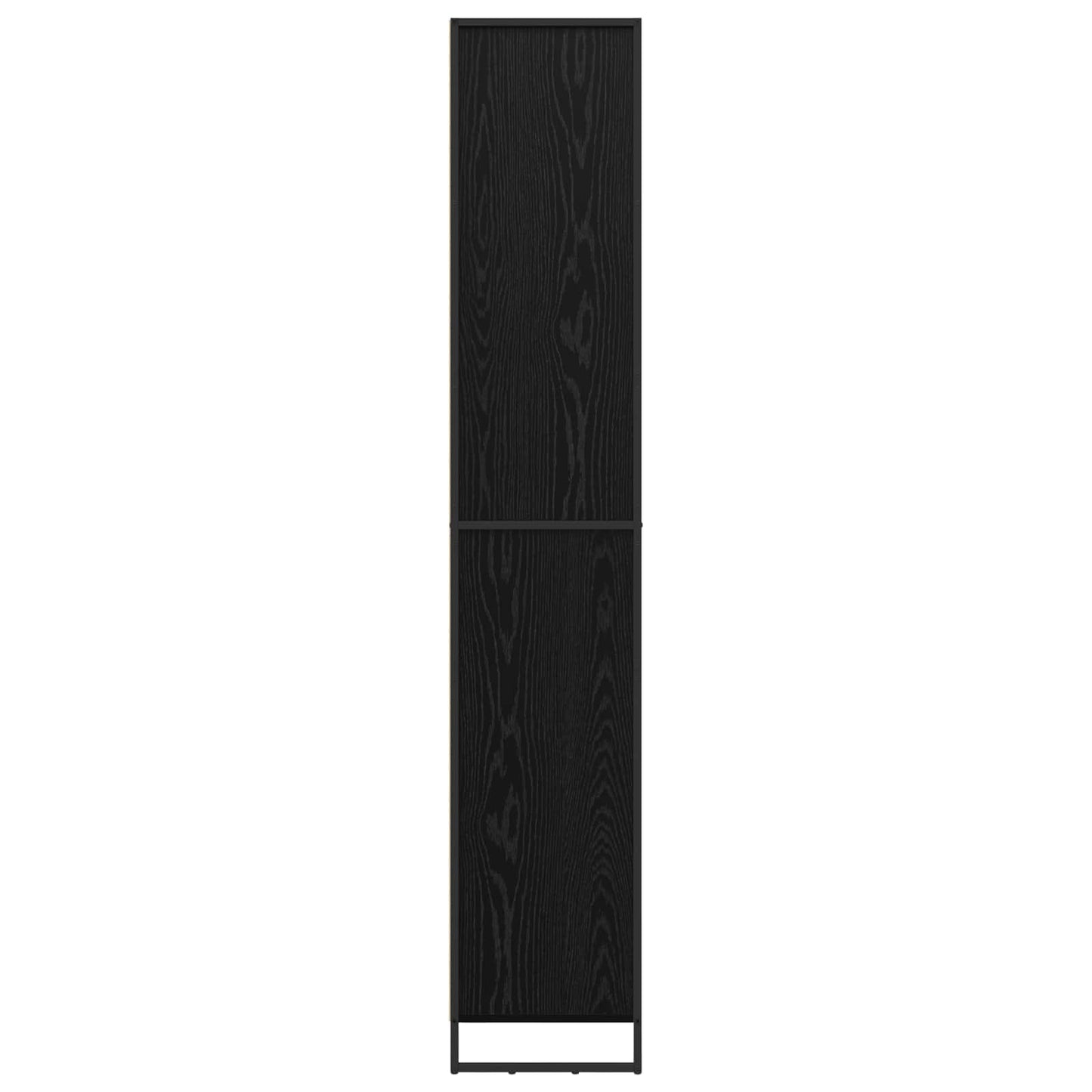 Hoge Kasten 2 pcs Zwart Eiken 60 x 36 x 300 cm Bewerkt hout