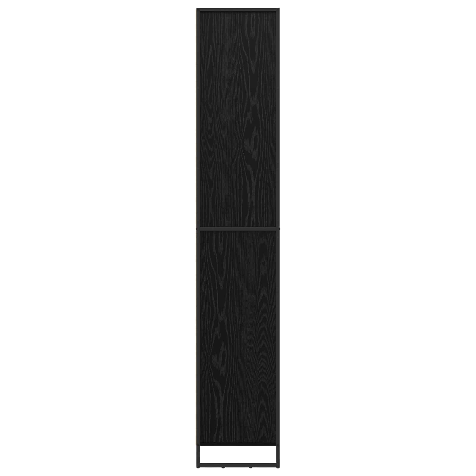 Hoge Kasten 2 pcs Zwart Eiken 60 x 36 x 300 cm Bewerkt hout