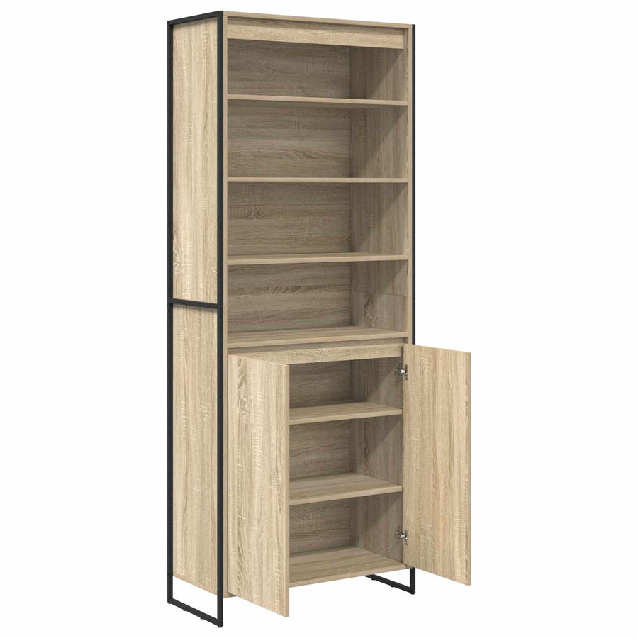 Hoge Kasten 2 pcs Sonoma 60 x 36 x 300 cm Bewerkt hout