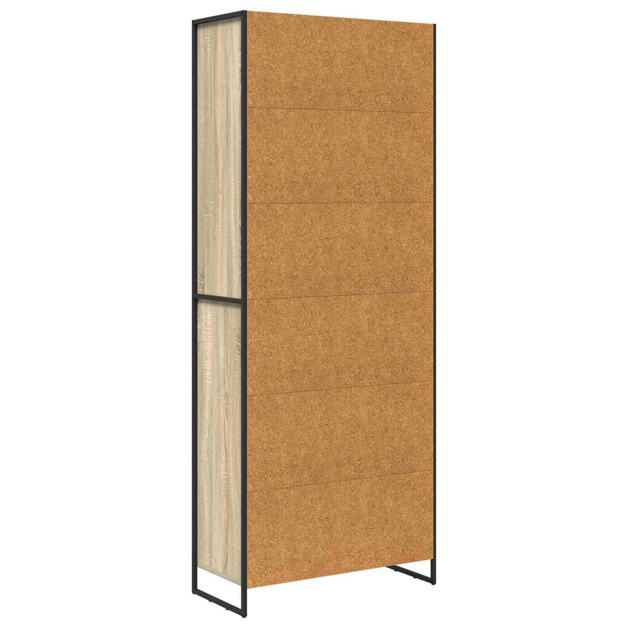 Hoge Kasten 2 pcs Sonoma 60 x 36 x 300 cm Bewerkt hout
