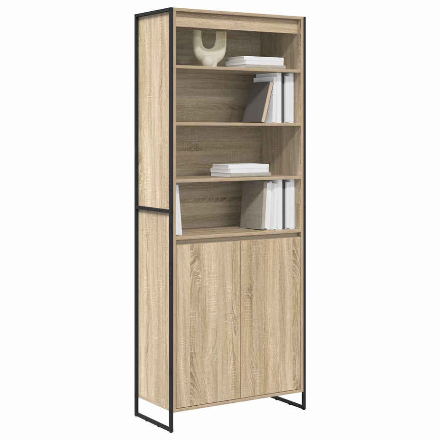 Hoge Kasten 2 pcs Sonoma 60 x 36 x 300 cm Bewerkt hout