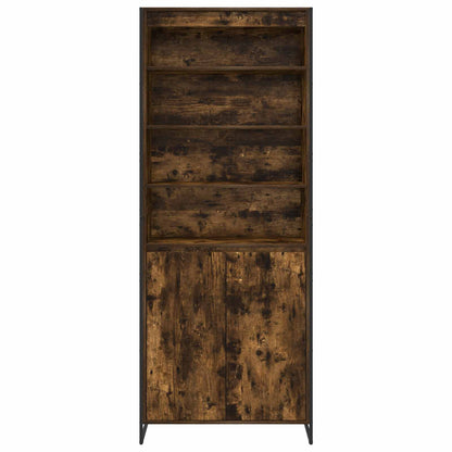 Hoge Kasten 2 pcs Rook Eik 60 x 36 x 300 cm Bewerkt hout