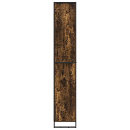 Hoge Kasten 2 pcs Rook Eik 60 x 36 x 300 cm Bewerkt hout