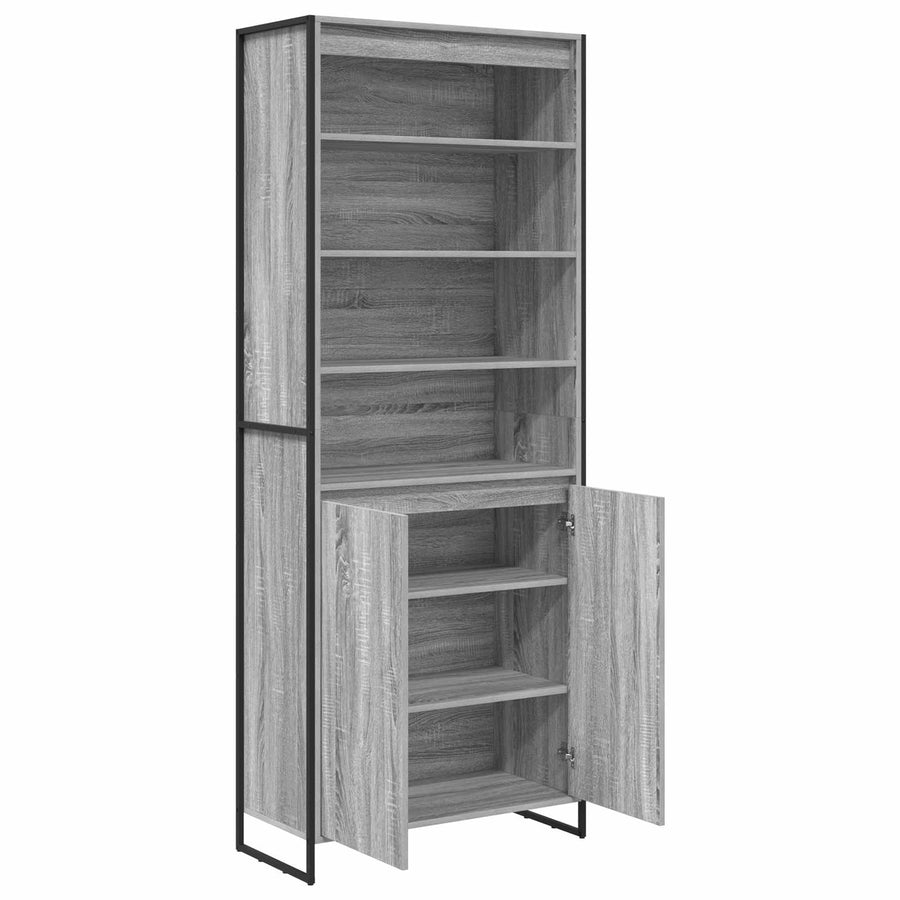 Hoge Kasten 2 pcs Grijs Sonoma 60 x 36 x 300 cm Bewerkt hout