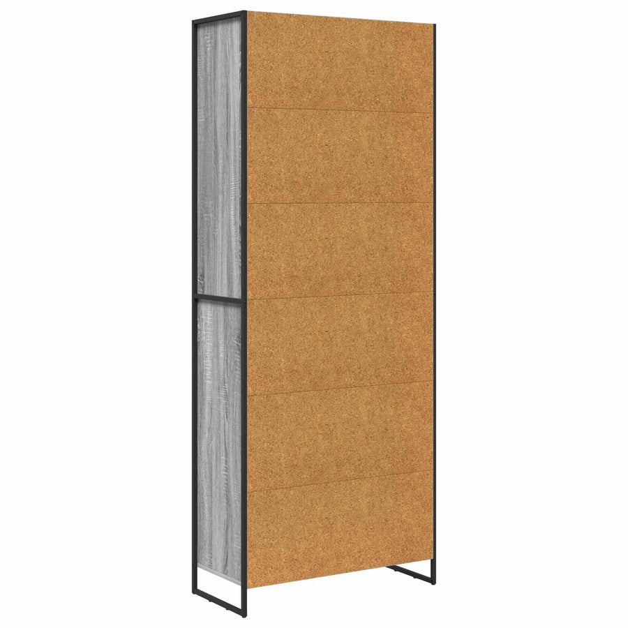 Hoge Kasten 2 pcs Grijs Sonoma 60 x 36 x 300 cm Bewerkt hout