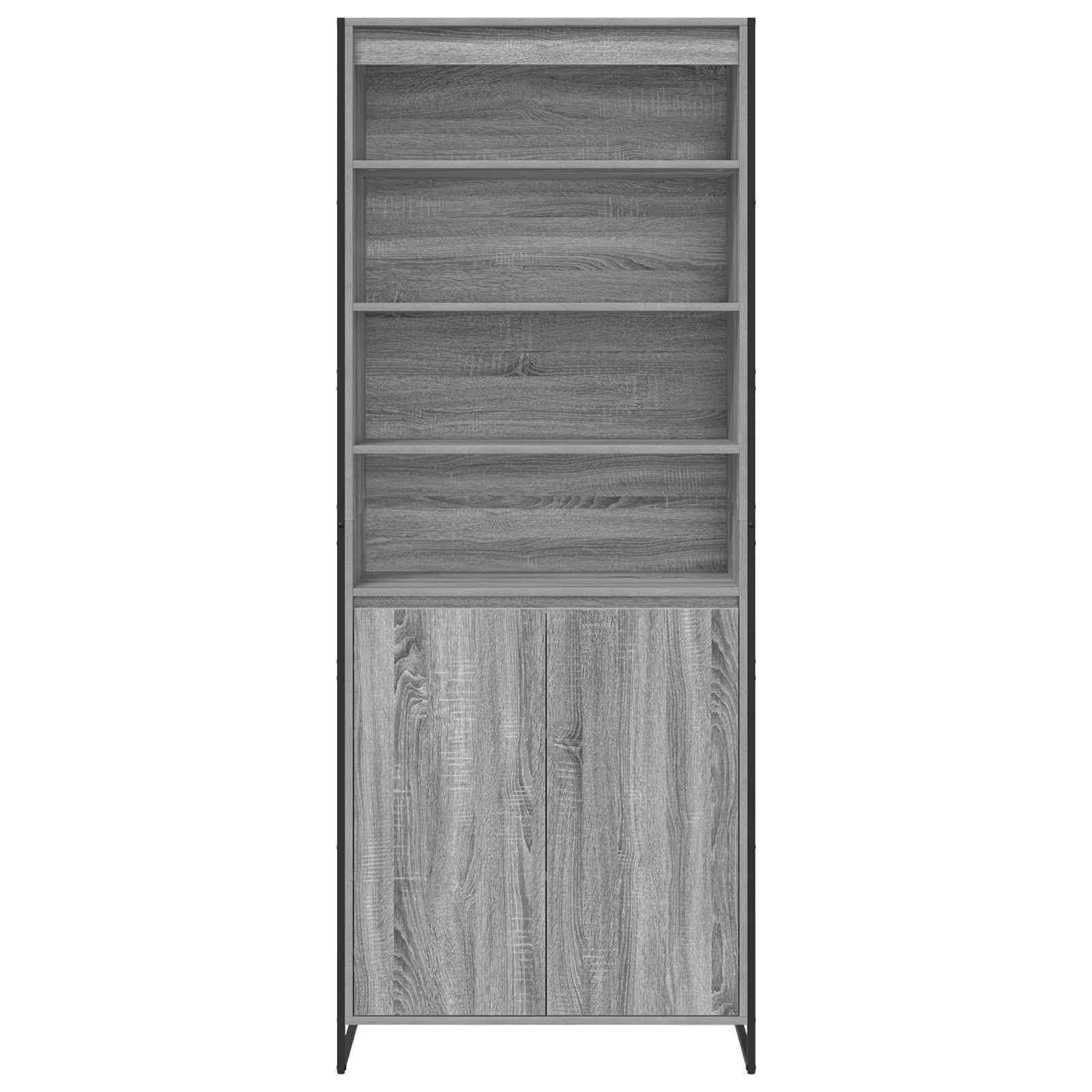Hoge Kasten 2 pcs Grijs Sonoma 60 x 36 x 300 cm Bewerkt hout