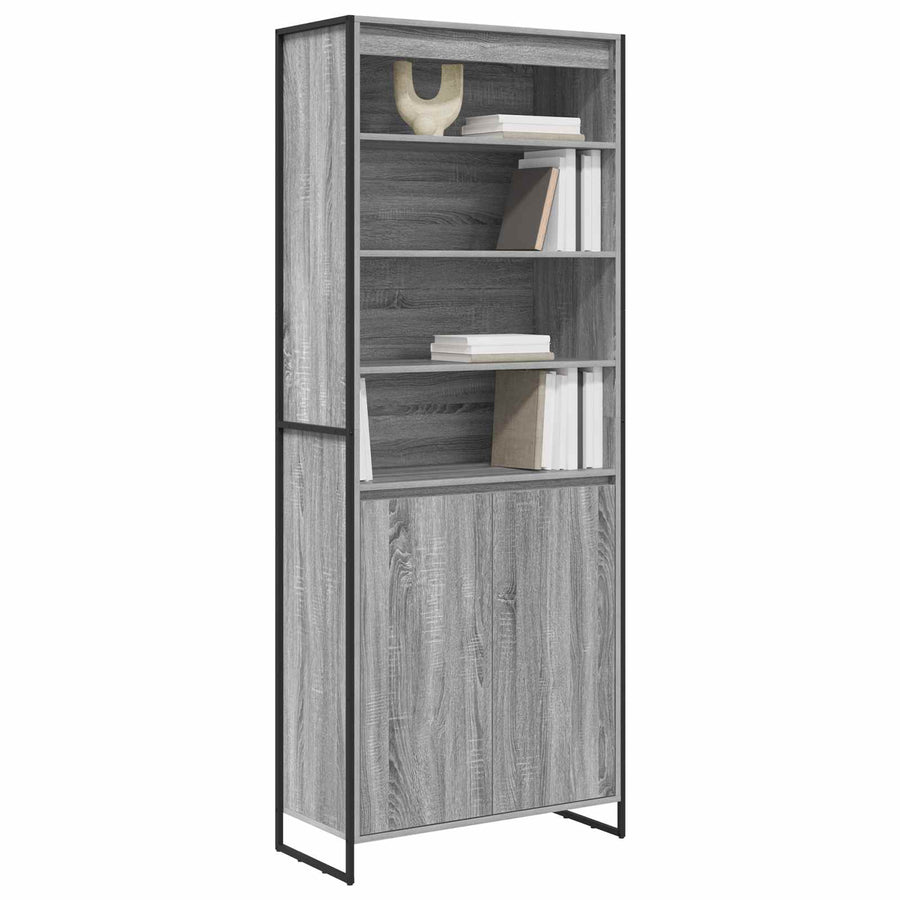 Hoge Kasten 2 pcs Grijs Sonoma 60 x 36 x 300 cm Bewerkt hout