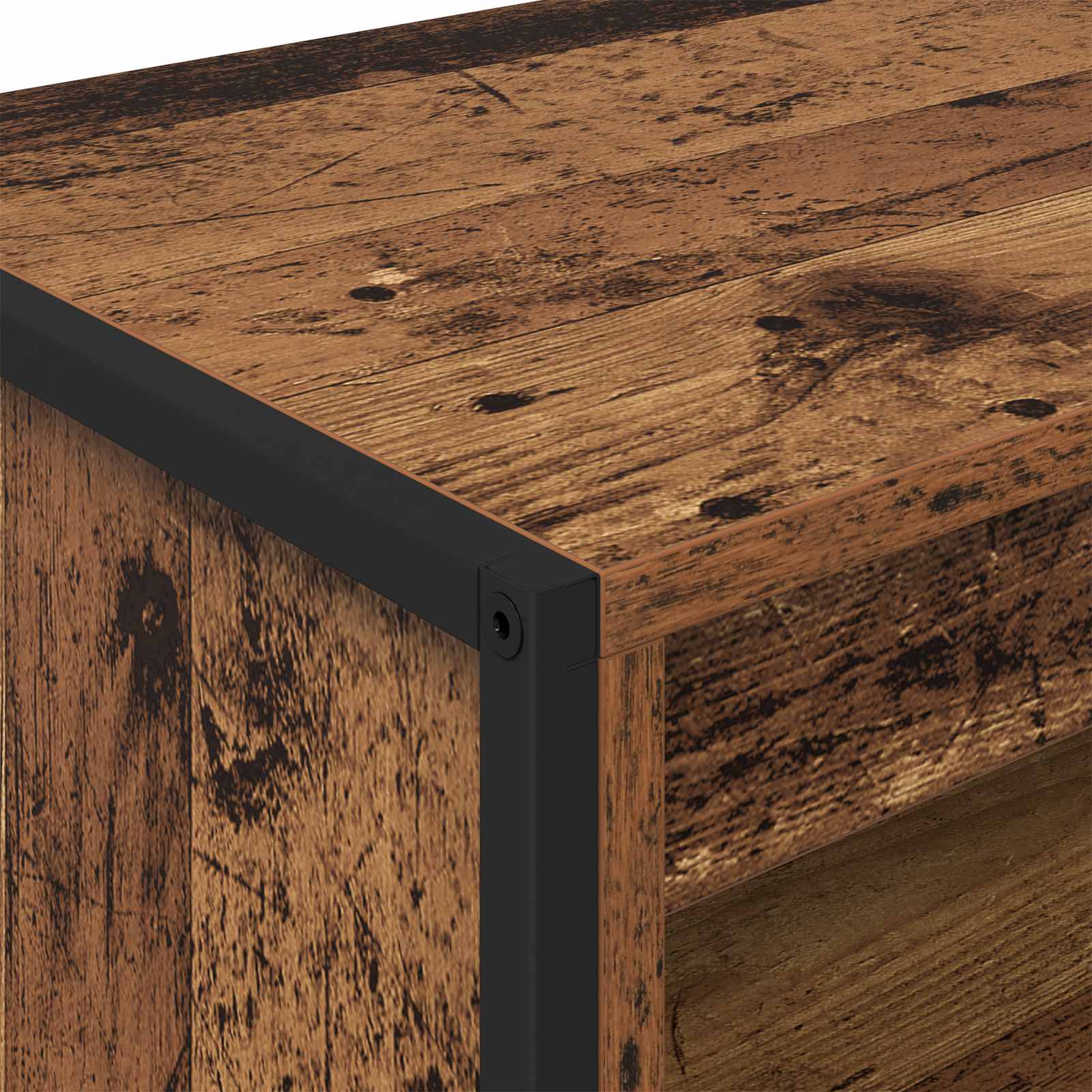 Hoge Kasten 2 pcs Oud Hout 60 x 36 x 300 cm Bewerkt hout