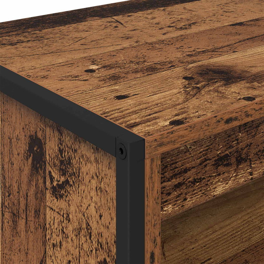 Hoge Kasten 2 pcs Oud Hout 60 x 36 x 300 cm Bewerkt hout