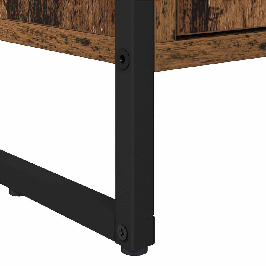 Hoge Kasten 2 pcs Oud Hout 60 x 36 x 300 cm Bewerkt hout