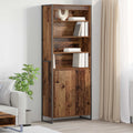 Hoge Kasten 2 pcs Oud Hout 79 x 36 x 200 cm Bewerkt hout