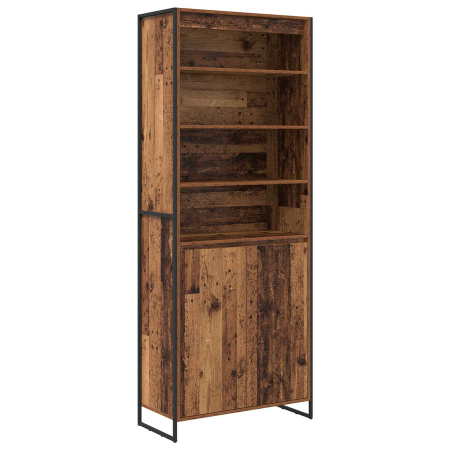 Hoge Kasten 2 pcs Oud Hout 60 x 36 x 300 cm Bewerkt hout