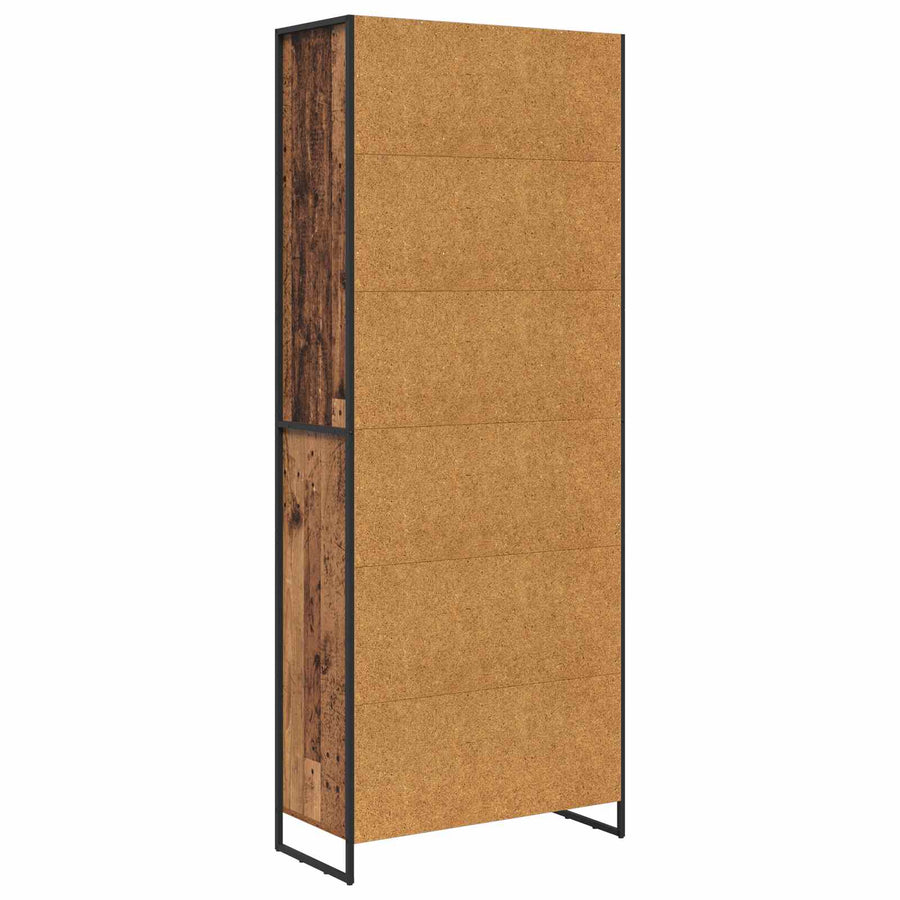 Hoge Kasten 2 pcs Oud Hout 60 x 36 x 300 cm Bewerkt hout