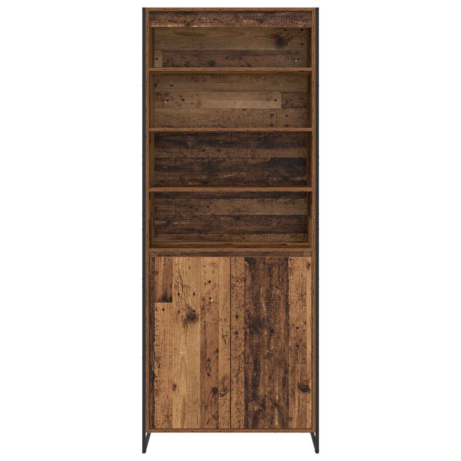 Hoge Kasten 2 pcs Oud Hout 60 x 36 x 300 cm Bewerkt hout