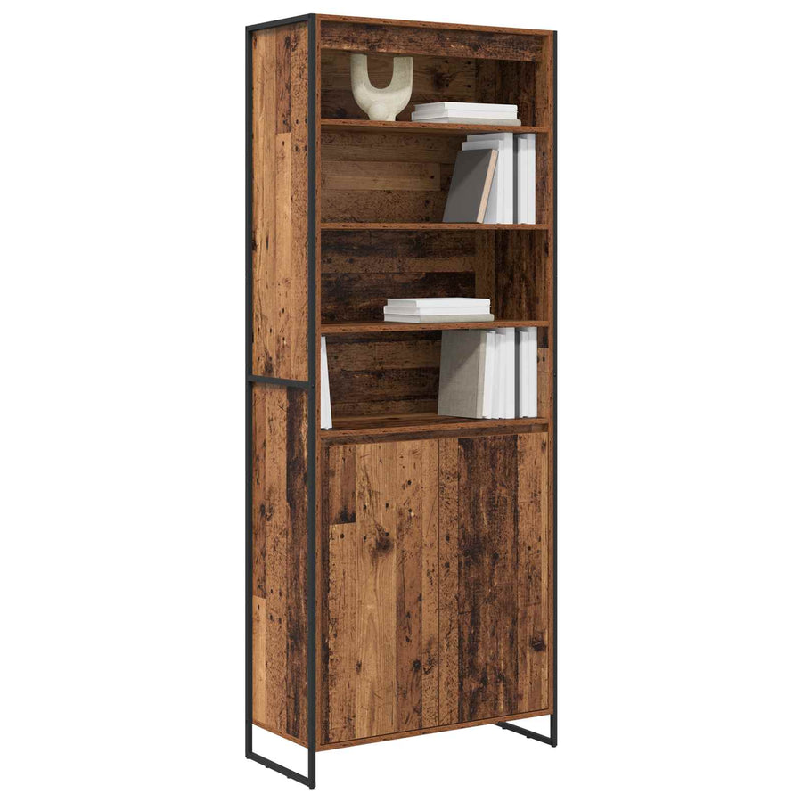 Hoge Kasten 2 pcs Oud Hout 60 x 36 x 300 cm Bewerkt hout