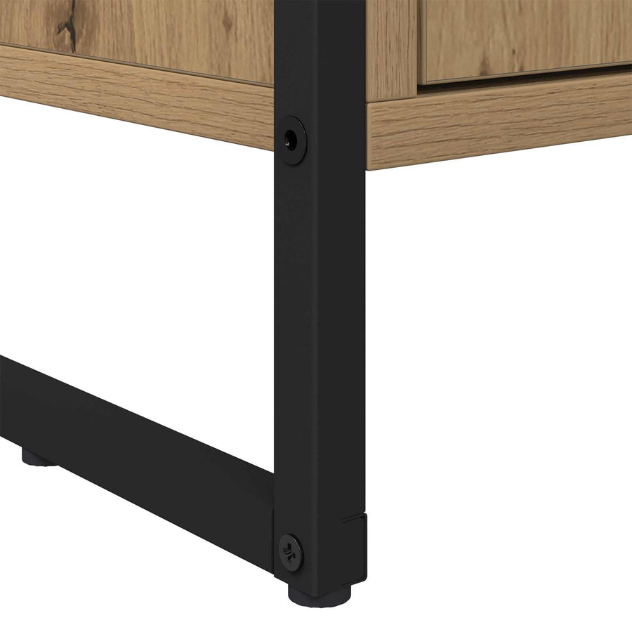 Hoge Kasten 2 pcs Ambachtelijk eiken 60 x 36 x 300 cm