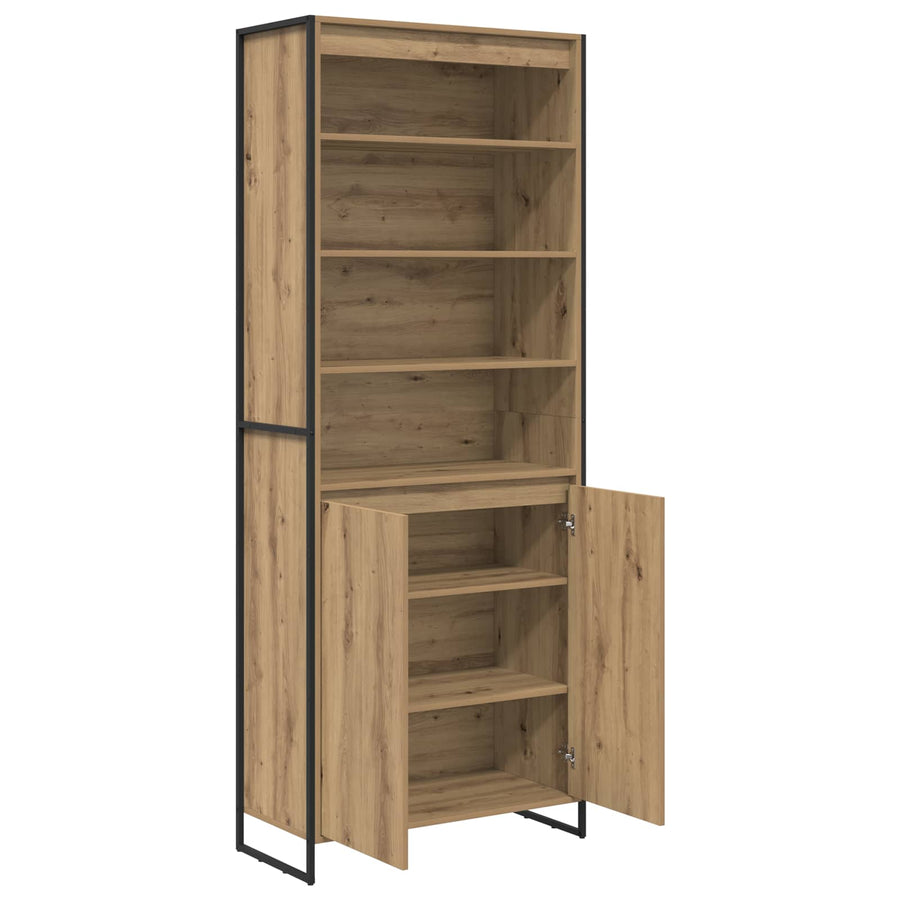 Hoge Kasten 2 pcs Ambachtelijk eiken 60 x 36 x 300 cm
