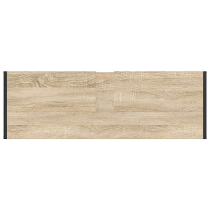 Badkamermeubelset met lade met plank Sonoma Eiken Bewerkt hout
