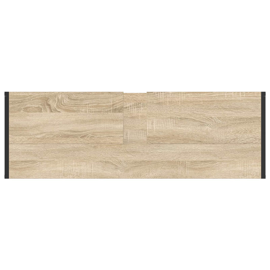 Badkamermeubelset met lade met plank Sonoma Eiken Bewerkt hout