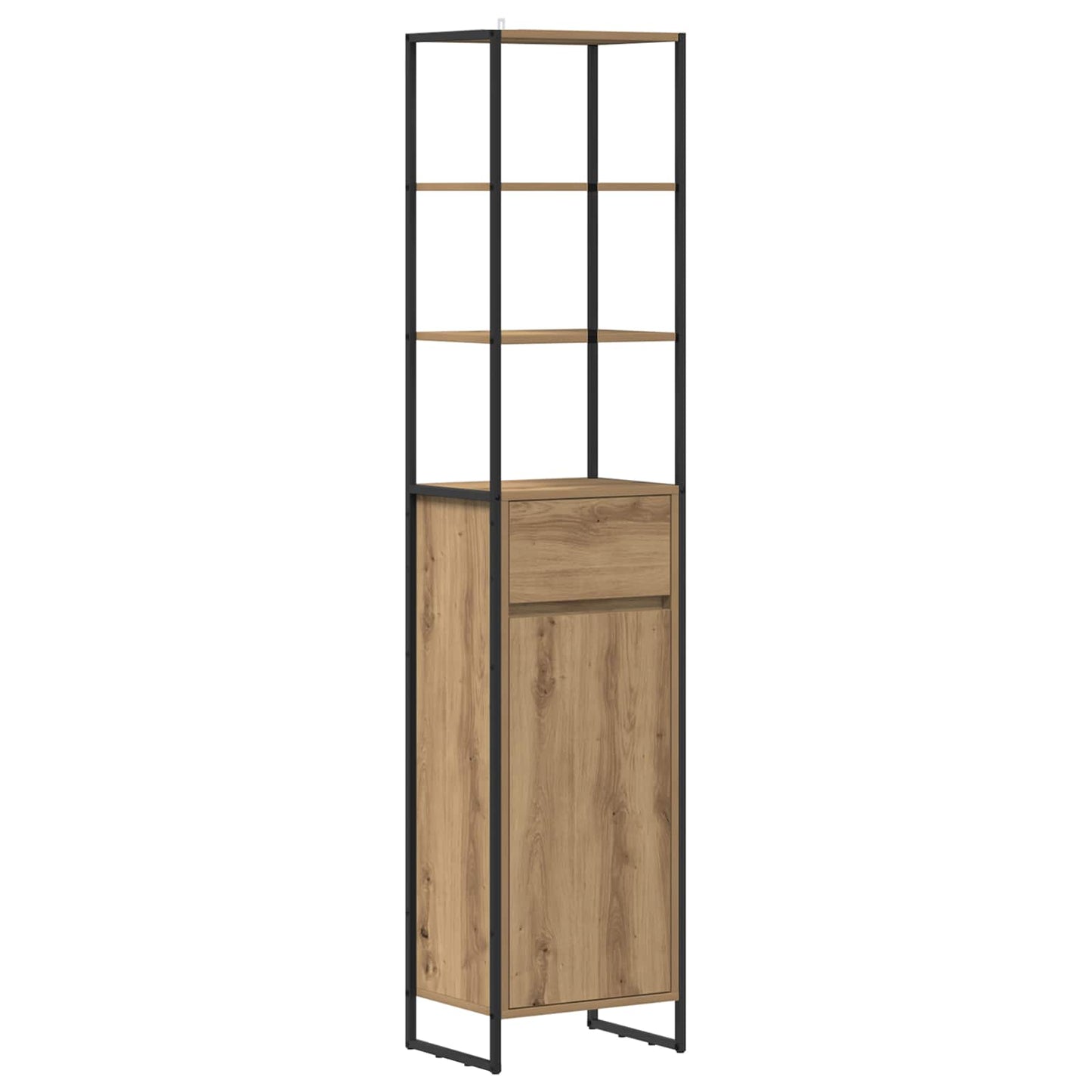 Badkamermeubelset met lade met plank Artisan Eiken Bewerkt hout