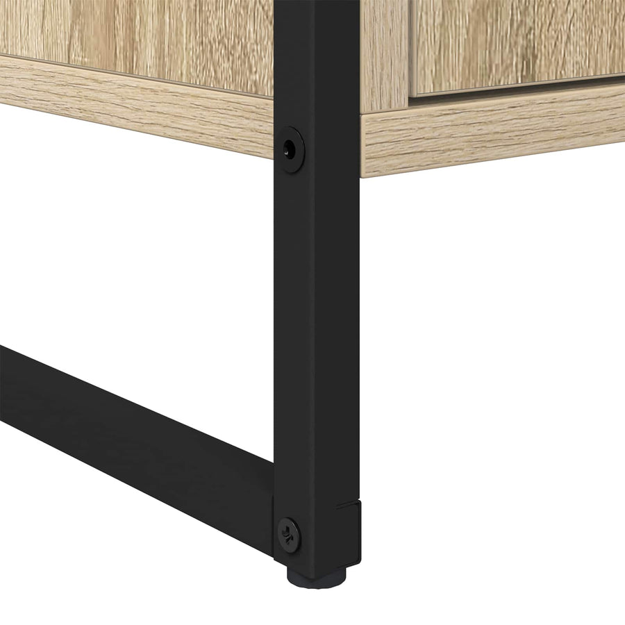 Badkamermeubelset met lade met plank Sonoma Eiken Bewerkt hout