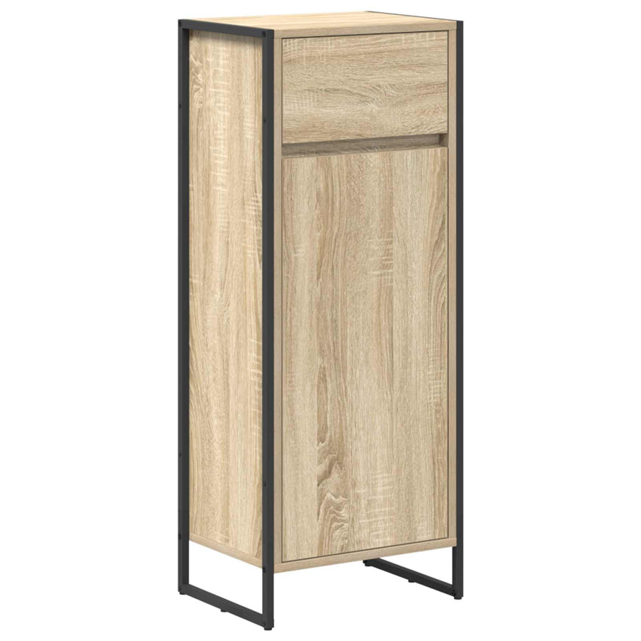 Badkamermeubelset met lade met plank Sonoma Eiken Bewerkt hout
