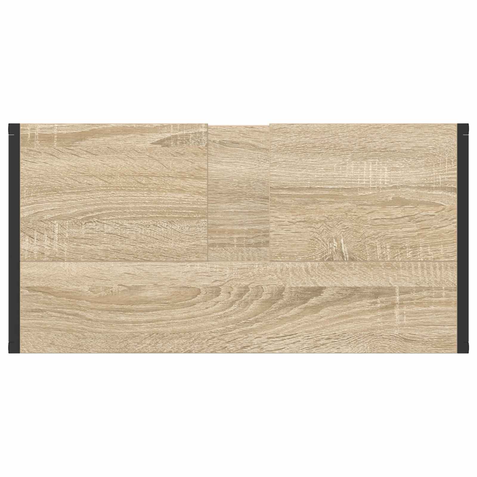 Badkamermeubelset met lade met plank Sonoma Eiken Bewerkt hout