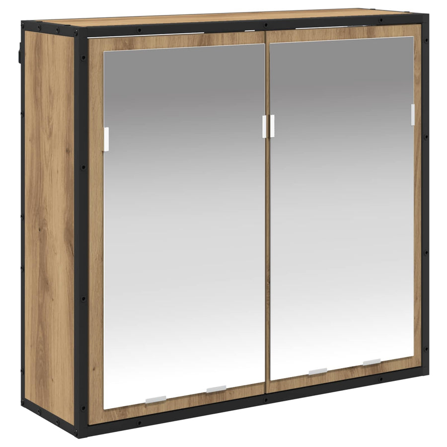 Badkamermeubelset met lade met plank Artisan Eiken Bewerkt hout