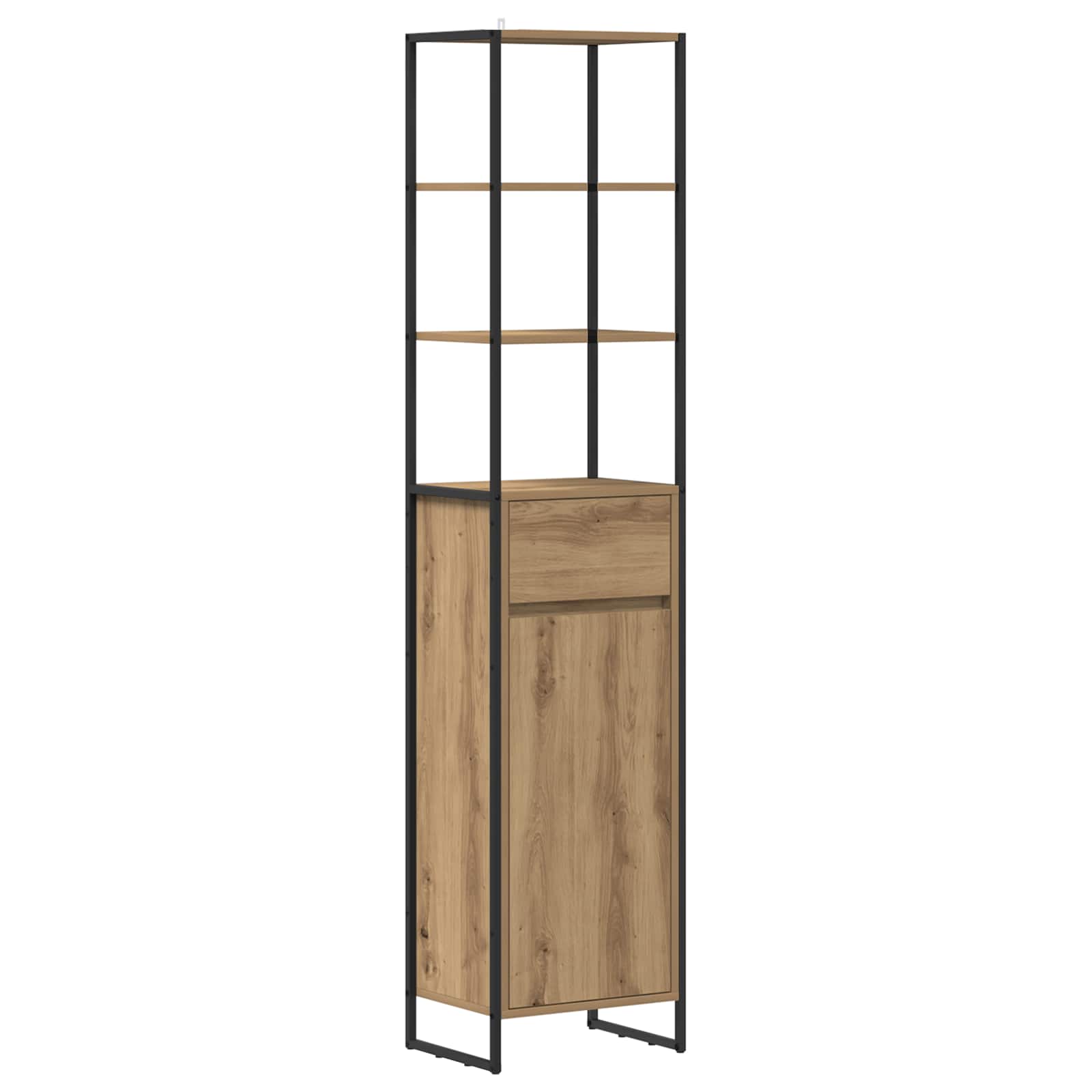 Badkamermeubelset met lade met plank Artisan Eiken Bewerkt hout