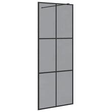 Inloopdouchewand Zwart 80 x 195 cm Gehard Glas