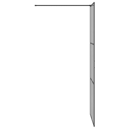 Inloopdouchewand Zwart 80 x 195 cm Gehard Glas
