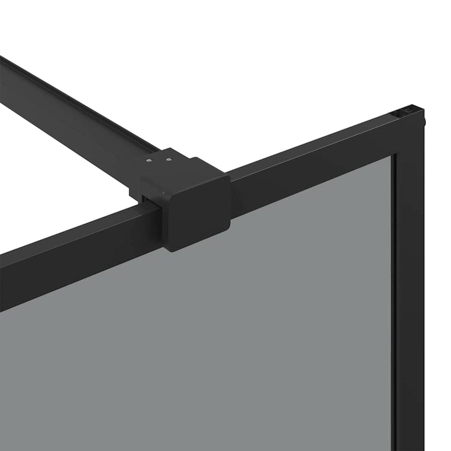 Inloop Douche Wand Zwart 100 x 195 cm gehard glas