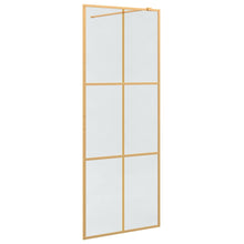 Inloop Douche Wand Goud 80 x 195 cm gehard glas