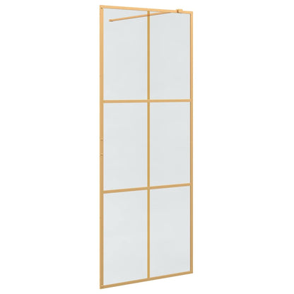 Inloop Douche Wand Goud 80 x 195 cm gehard glas