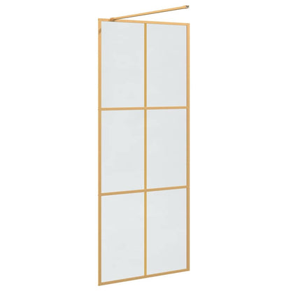 Inloop Douche Wand Goud 80 x 195 cm gehard glas