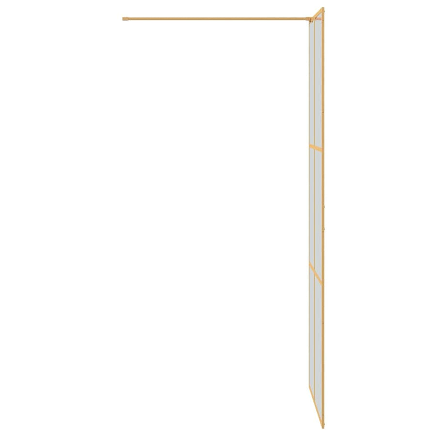 Inloop Douche Wand Goud 80 x 195 cm gehard glas
