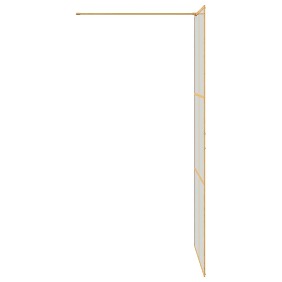 Inloop Douche Wand Goud 90 x 195 cm gehard glas