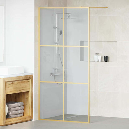 Inloop Douche Wand Goud 100 x 195 cm gehard glas