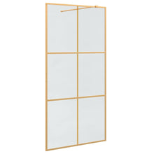 Inloop Douche Wand Goud 100 x 195 cm gehard glas