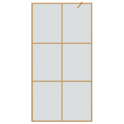 Inloop Douche Wand Goud 100 x 195 cm gehard glas