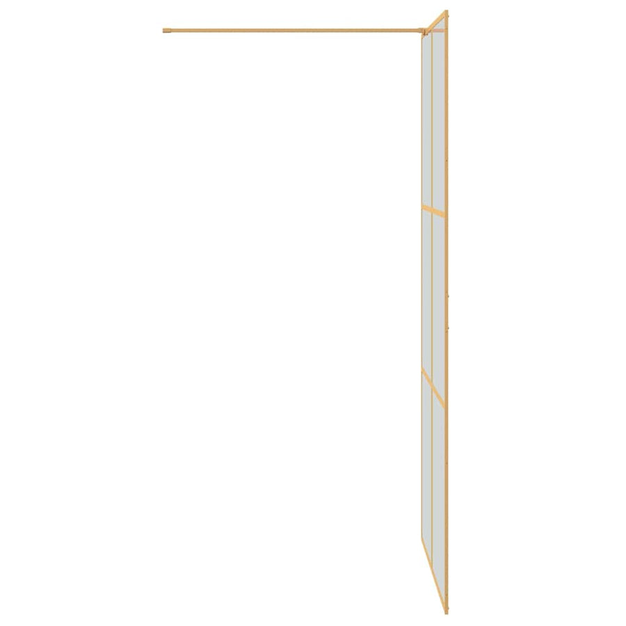 Inloop Douche Wand Goud 100 x 195 cm gehard glas