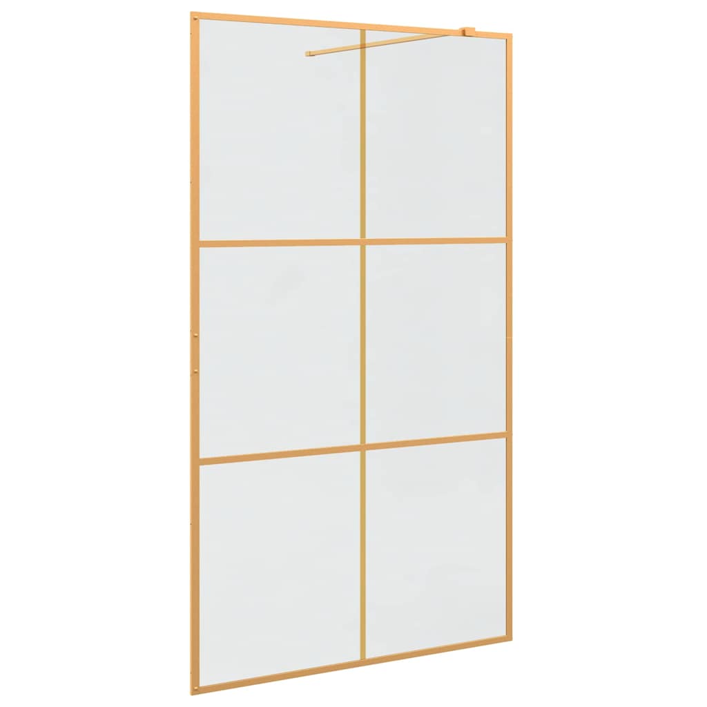 Inloop Douche Wand Goud 115 x 195 cm gehard glas