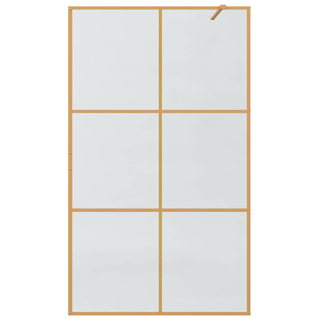 Inloop Douche Wand Goud 115 x 195 cm gehard glas