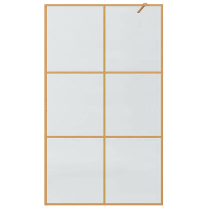 Inloop Douche Wand Goud 115 x 195 cm gehard glas