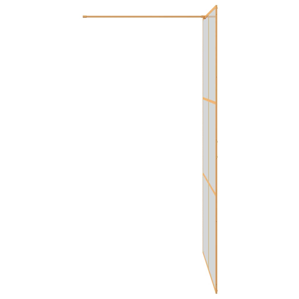 Inloop Douche Wand Goud 115 x 195 cm gehard glas