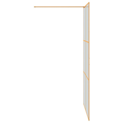 Inloop Douche Wand Goud 115 x 195 cm gehard glas