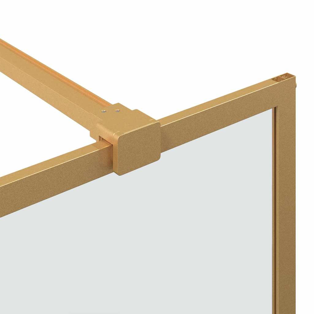Inloop Douche Wand Goud 140 x 195 cm gehard glas