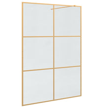 Inloop Douche Wand Goud 140 x 195 cm gehard glas