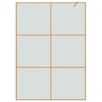Inloop Douche Wand Goud 140 x 195 cm gehard glas